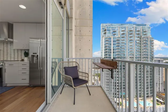 an aerial view of a city