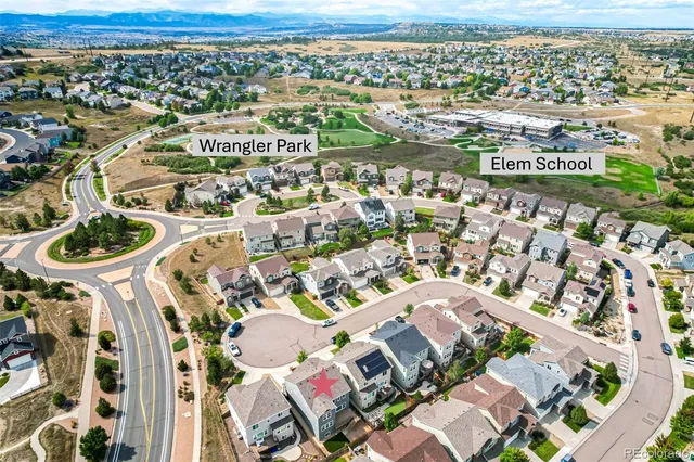 a view of a city with tall buildings