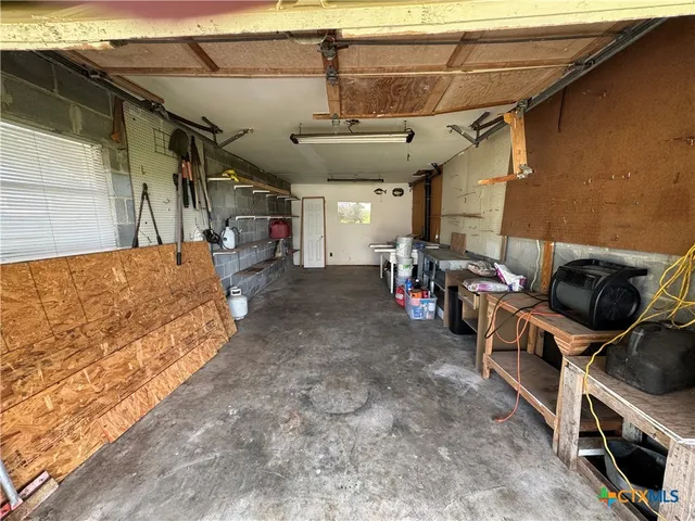 a view of a big yard next to a building