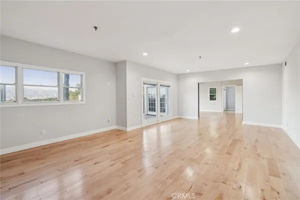 a view of city from a balcony