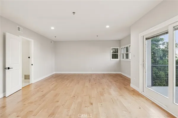 a view of city from a balcony