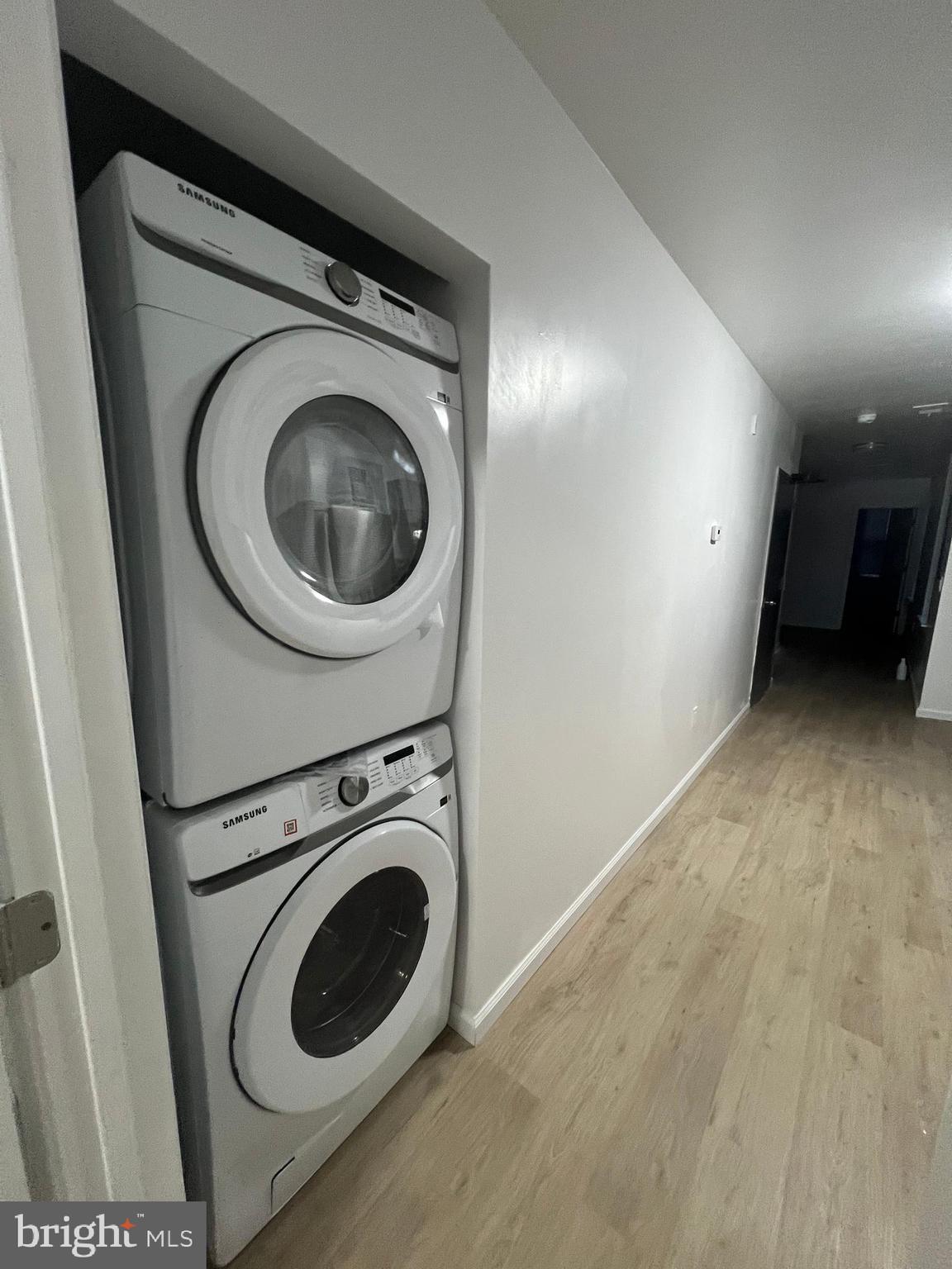4422 Locust Street, Unit 1 2 Philadelphia, PA 19104 - Photo 24 of 30 a view of a hallway with washer and dryer