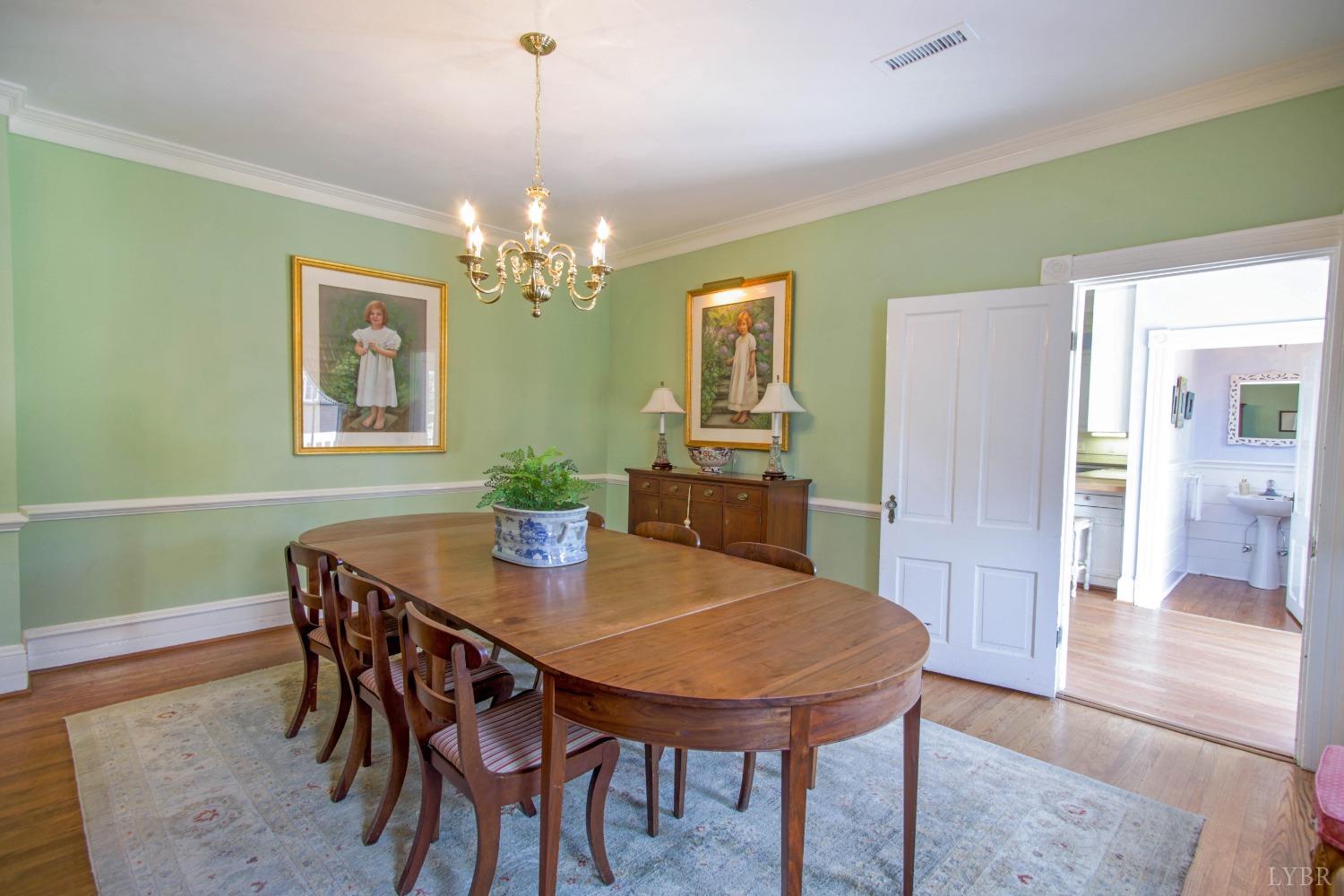 1861 Link Road Lynchburg, VA 24503 - Photo 24 of 99 a view of a dining room with furniture and wooden floor