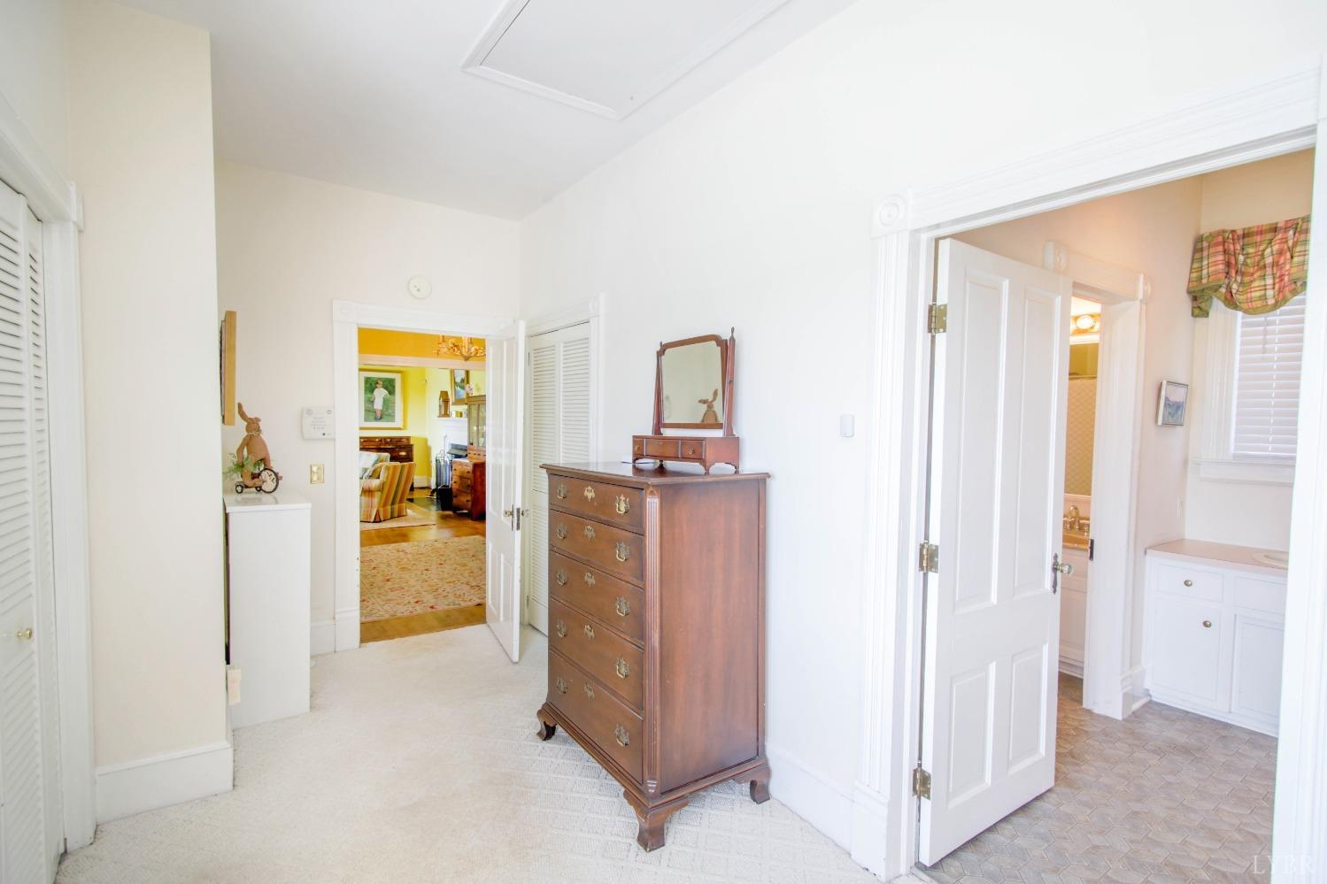 1861 Link Road Lynchburg, VA 24503 - Photo 44 of 99 a view of a hallway with bathroom and glass door