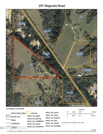 $425,000 | 257 Magnolia Road, Perkinston, MS 39573