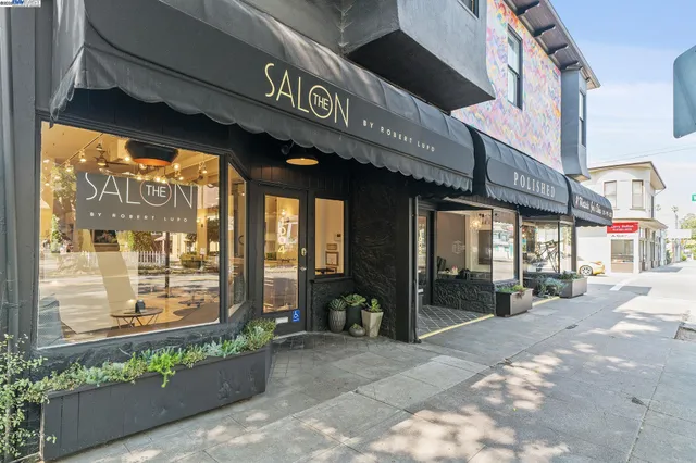 a view of a building with an outdoor space