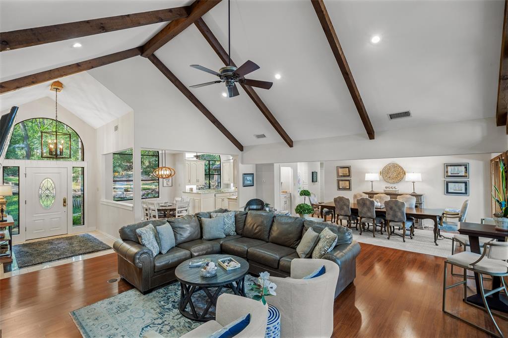 148 Pinewood Cove Holly Lake Ranch, TX 75765 - Photo 11 of 40 a living room with furniture and wooden floor