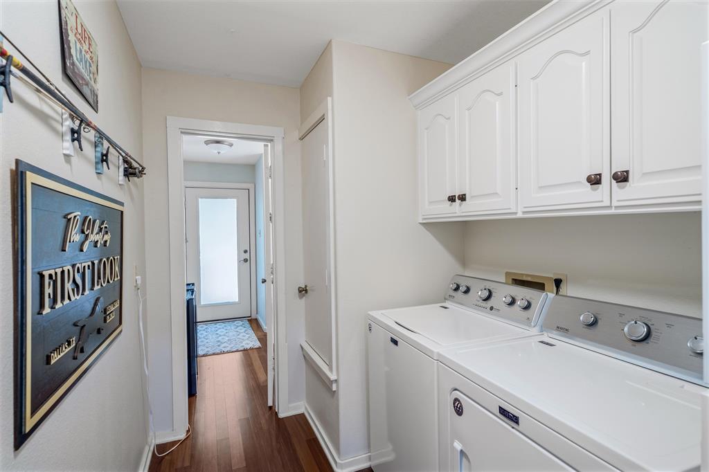 148 Pinewood Cove Holly Lake Ranch, TX 75765 - Photo 27 of 40 a view of hallway with washer and dryer