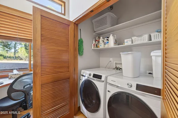 a view of storage and utility room