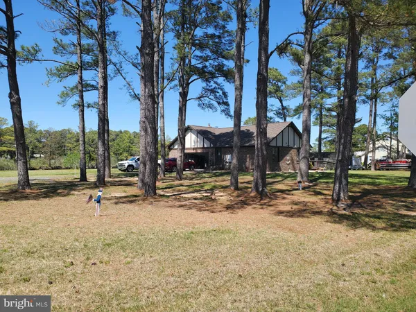front view of a house with a tree next to a yard