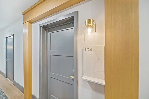 a view of a front door of house