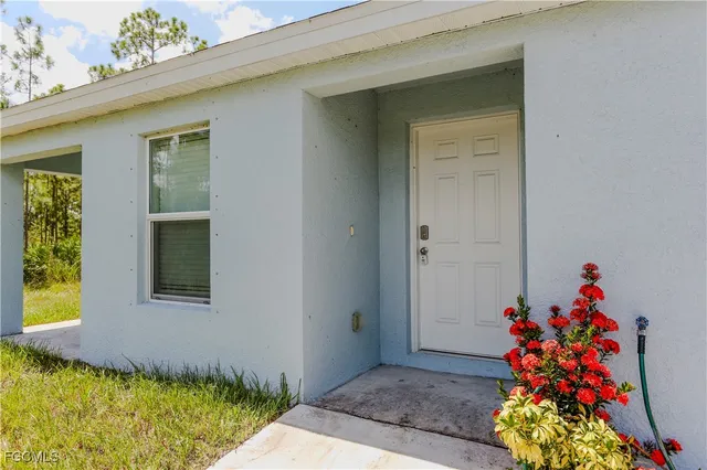 a front view of a house