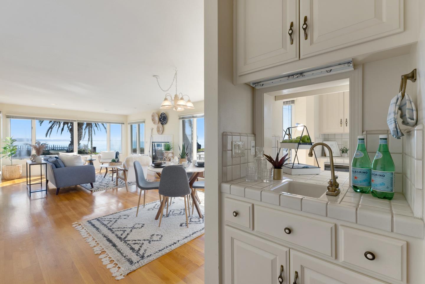 1385 Prospect Avenue Capitola, CA 95010 - Photo 17 of 41 a living room with furniture and a chandelier
