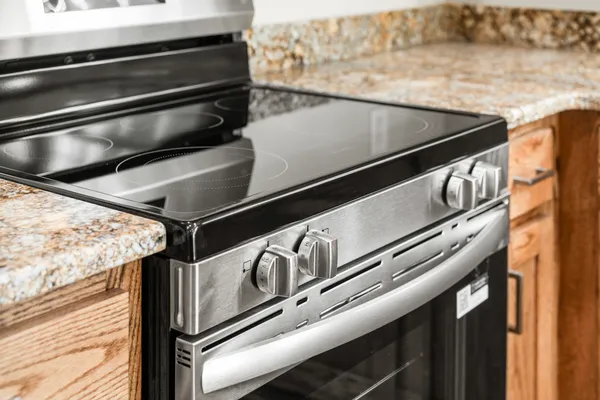 a close view of kitchen counter top