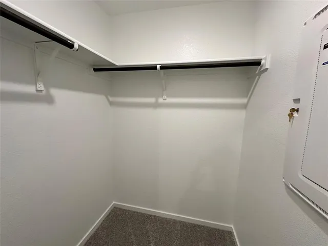 a close view of closet
