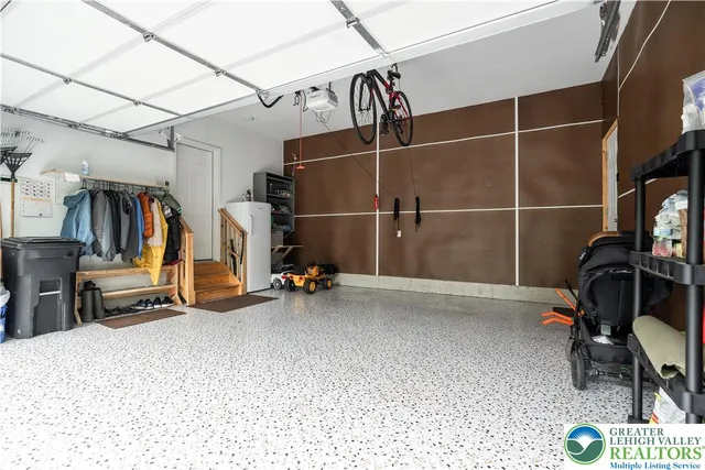 a view of a garden with an umbrella