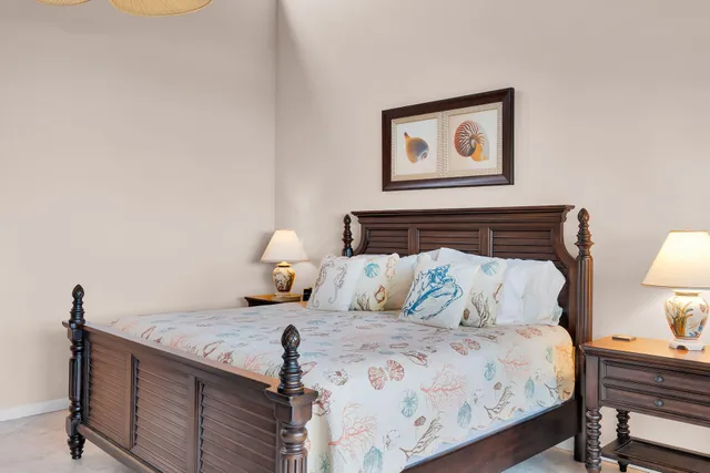 a view of a terrace with sky view