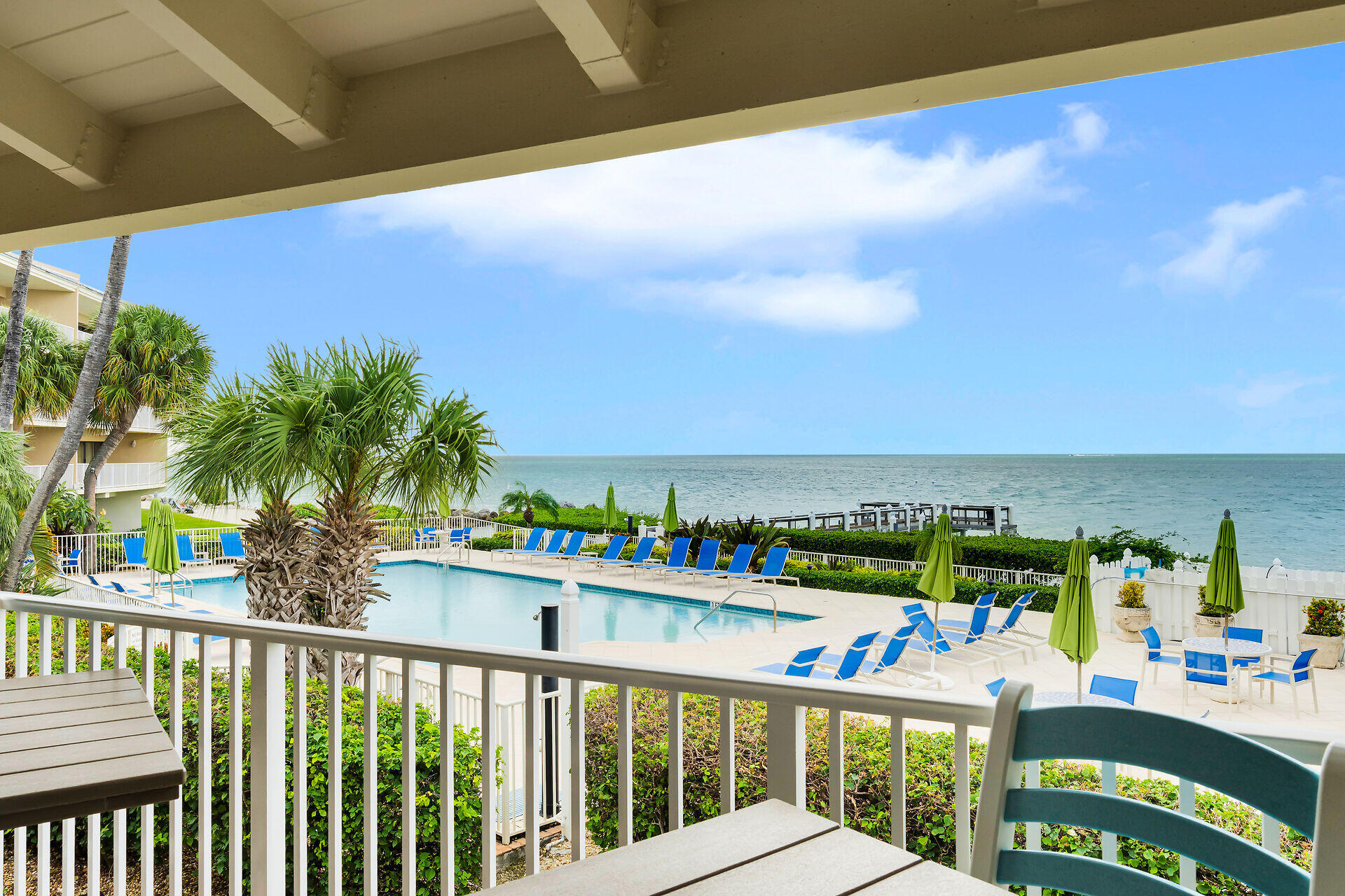 1133 West Ocean Drive, Unit 6 Key Colony Beach, FL 33051 - Photo 7 of 73 a view of a balcony with city view