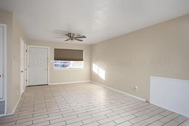 a view of a yard with an outdoor space