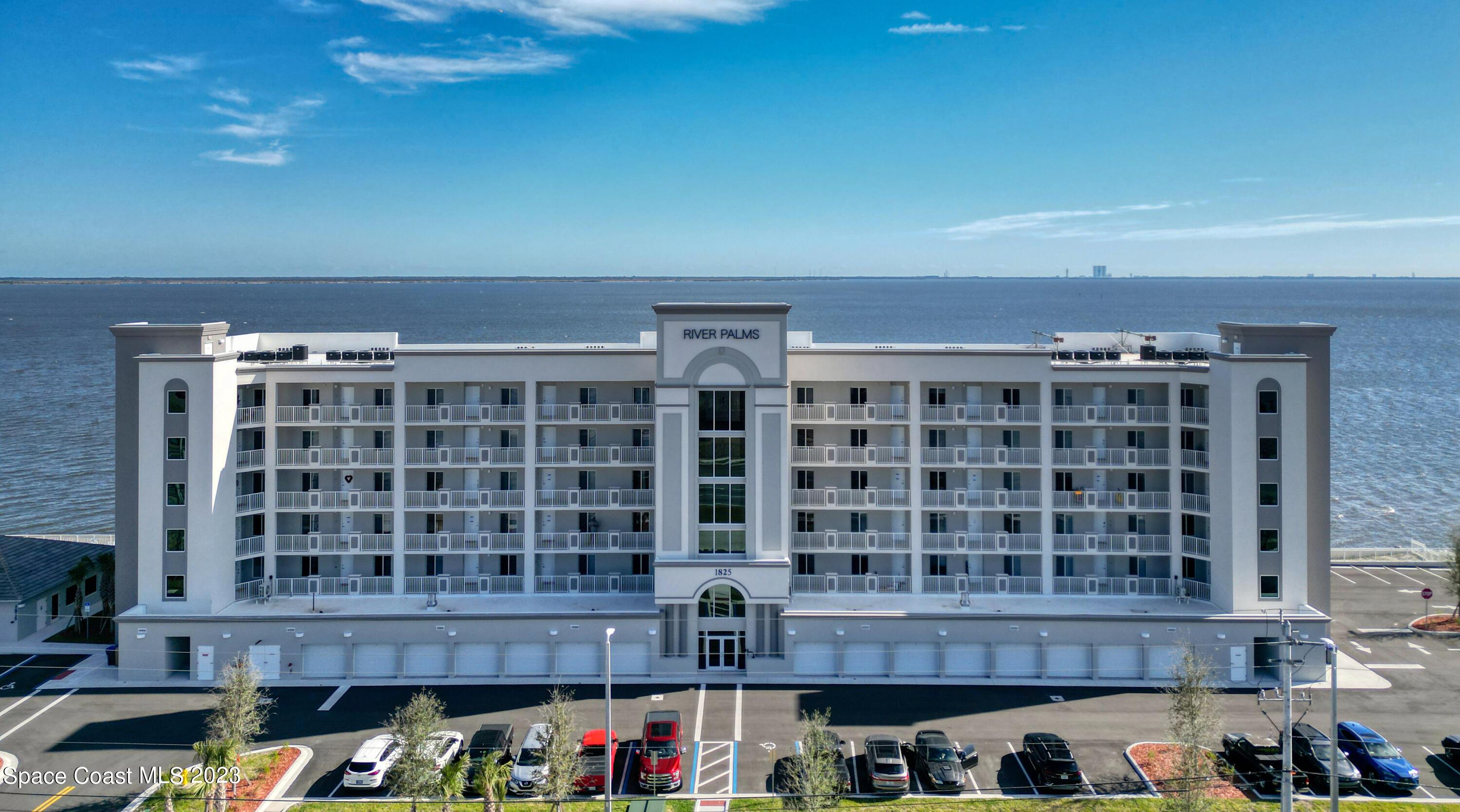 a front view of a building