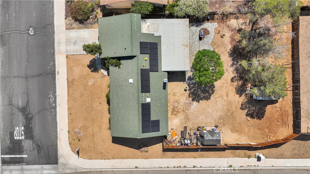 14111 Liberty Way Victorville, CA 92392 - Photo 36 of 39 an aerial view of a house with a swimming pool