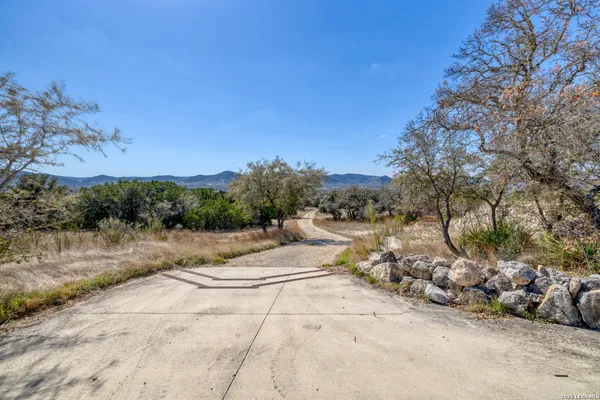 a view of ocean view with large trees
