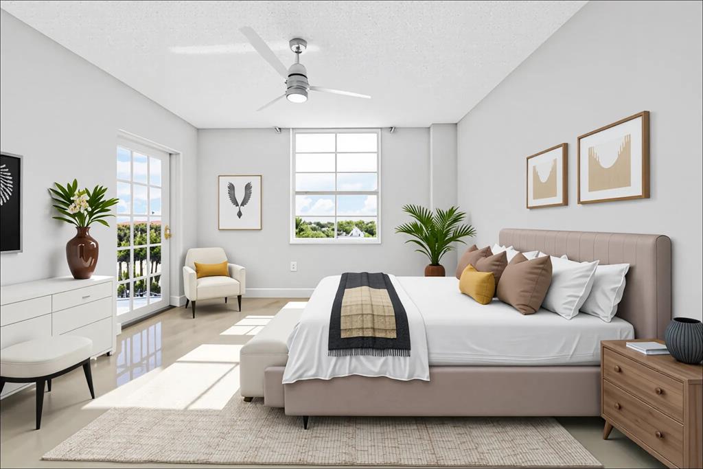 520 Southeast 5th Avenue, Unit 1504 Fort Lauderdale, FL 33301 - Photo 19 of 53 Secondary bedroom - furniture is staged for illustrative purposes.