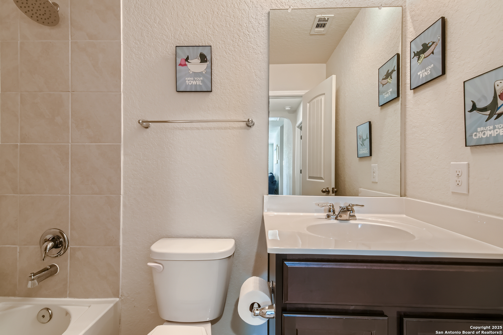 13322 Silky Rye San Antonio, TX 78254 - Photo 22 of 44 a bathroom with a sink toilet and shower