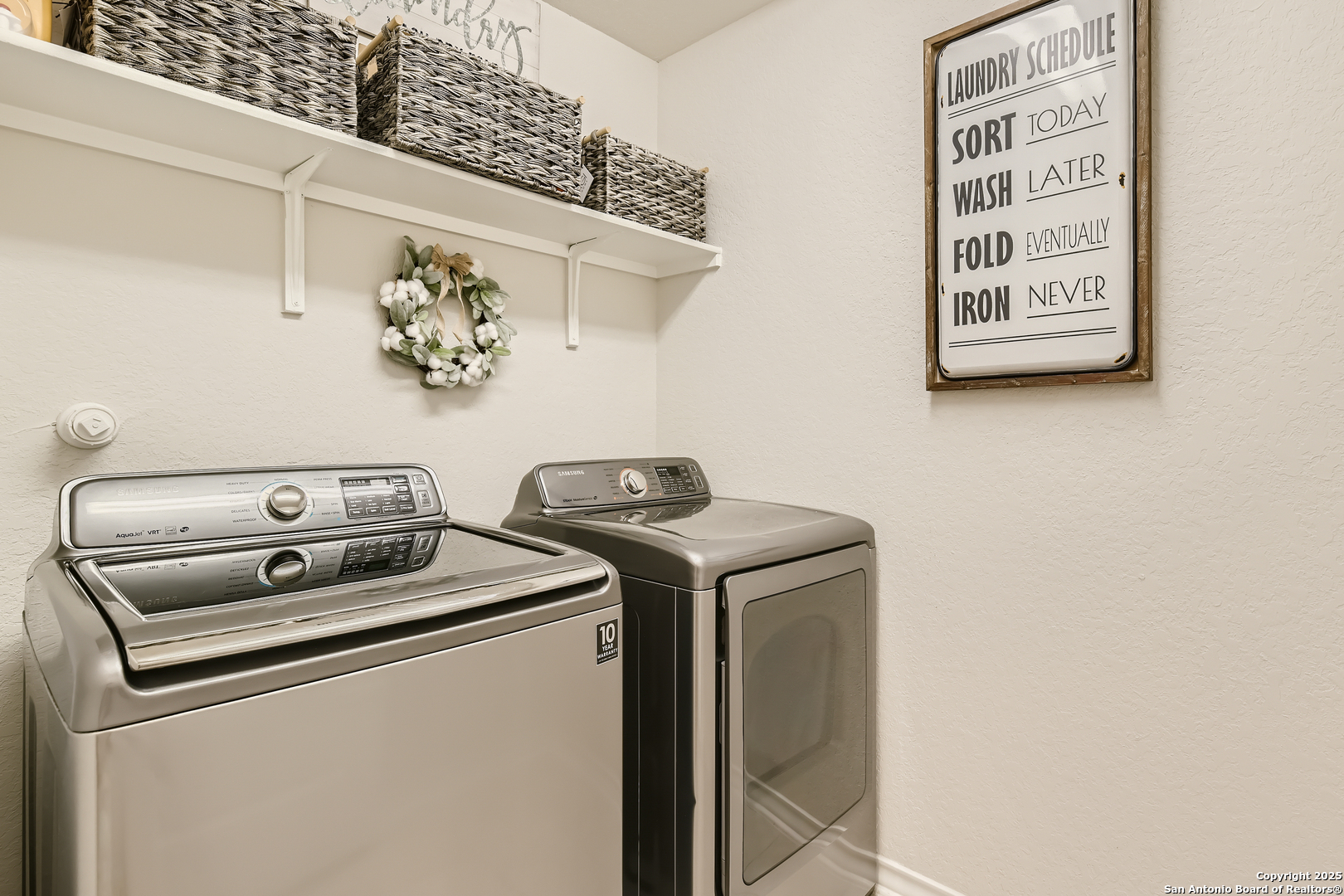 13322 Silky Rye San Antonio, TX 78254 - Photo 26 of 44 a utility room with dryer and washer