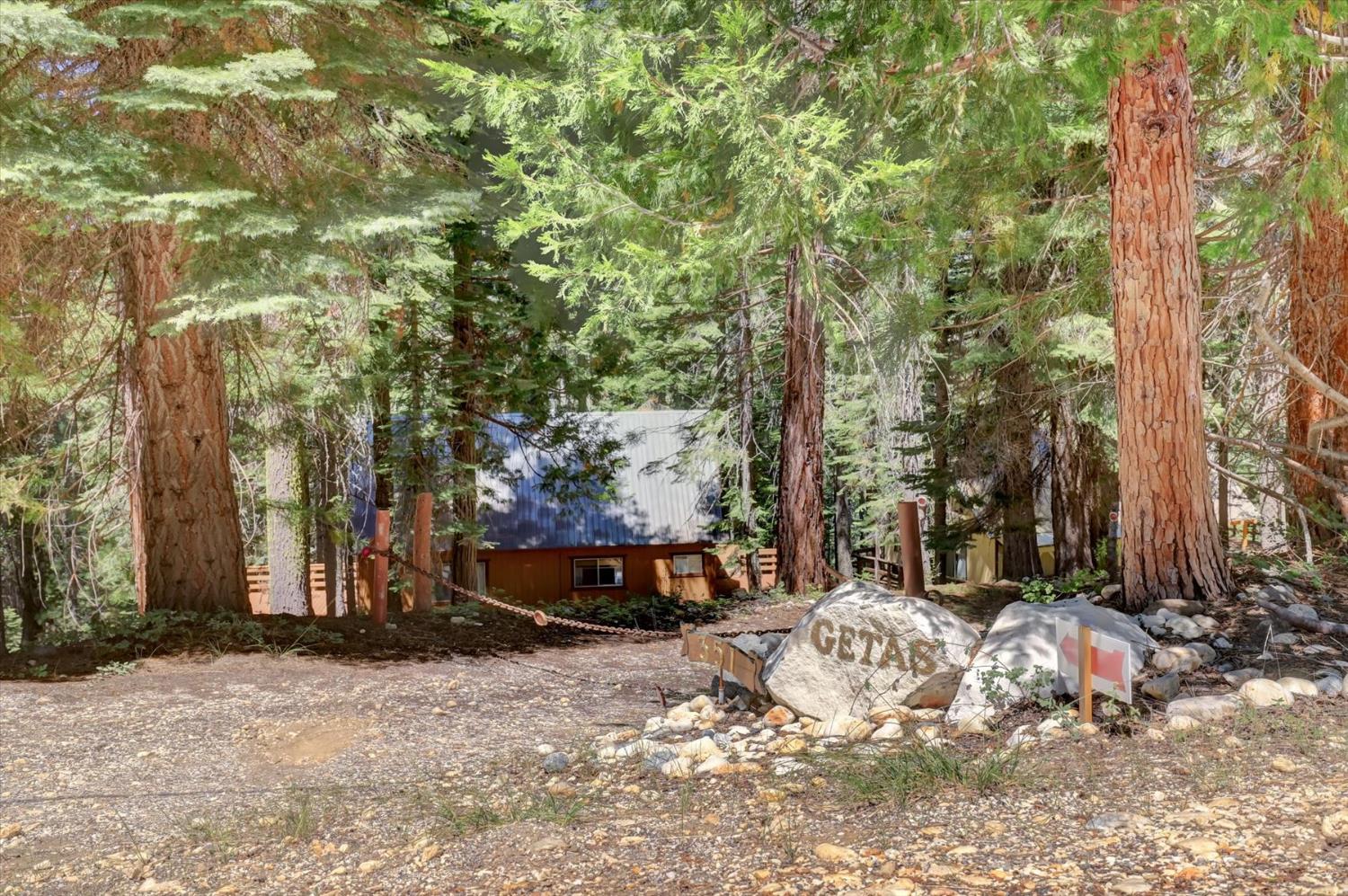 351 Silver Tip Springs Road Strawberry Valley, CA 95981 - Photo 46 of 57 a view of a backyard with large trees
