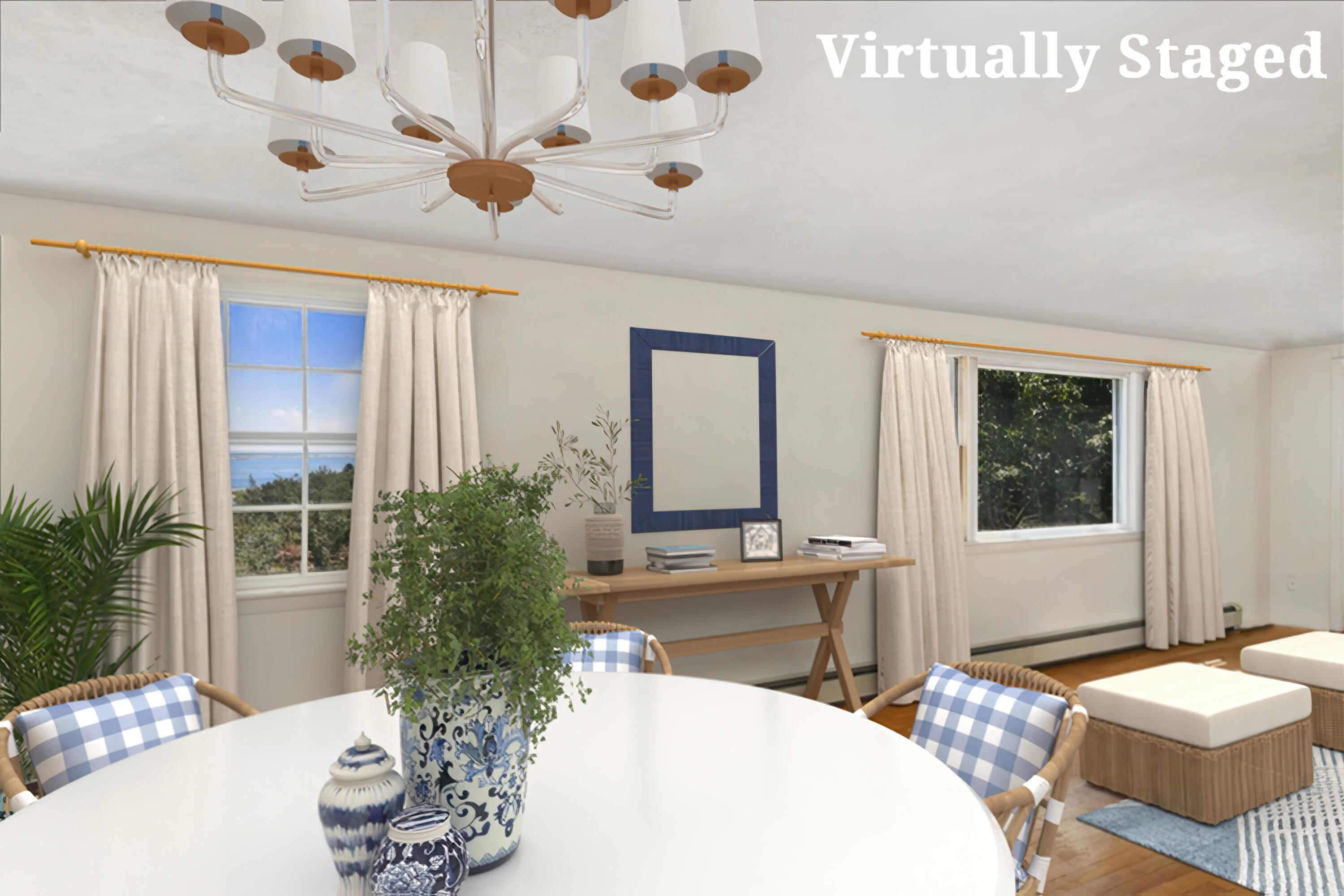 34 Scatteree Road North Chatham, MA 02650 - Photo 9 of 40 a living room with furniture and a potted plant