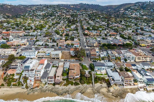 an aerial view of a city