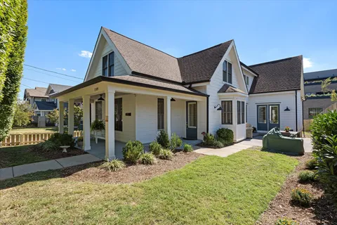 a view of a house with a porch