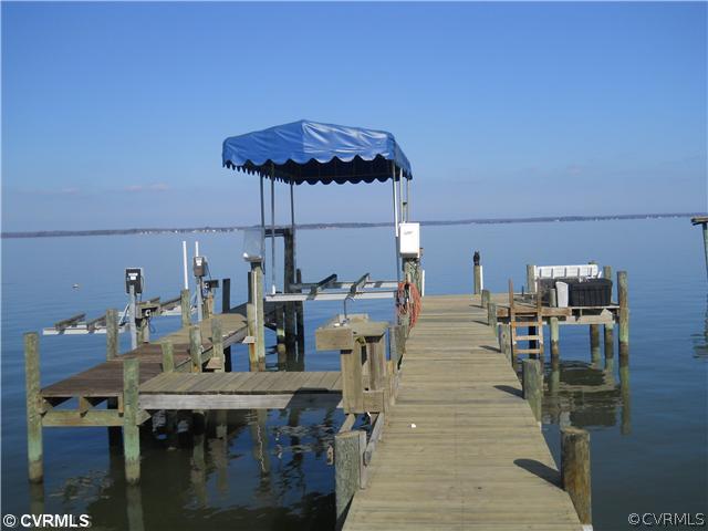 425 Riverside Drive Center Cross, VA 22437 - Photo 7 of 10 Waterfront/Dock/Pier - 2 jetski lifts, 7000lb boat