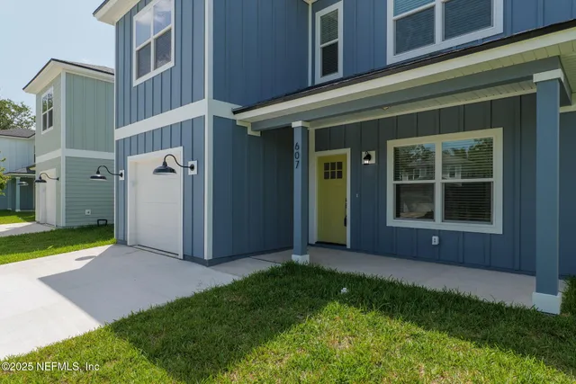 a view of an entrance gate of the building