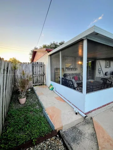 a house view with a seating space