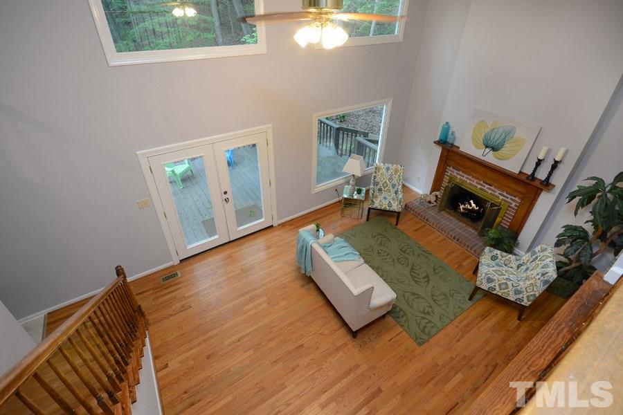 5619 Red Coach Road Durham, NC 27712 - Photo 24 of 30 View of family room from second floor
