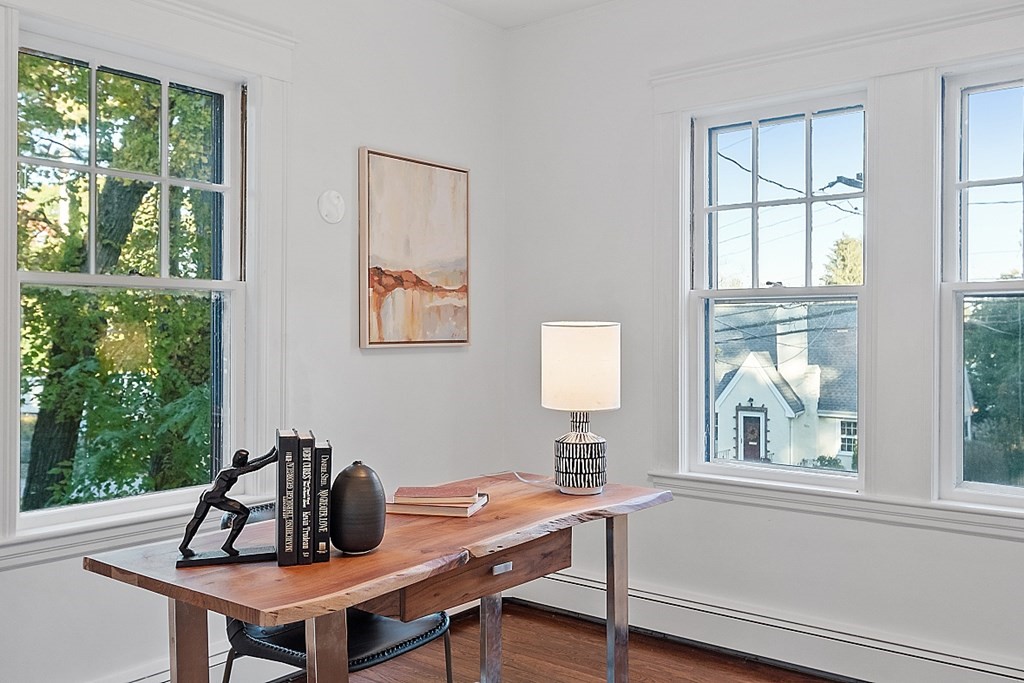 7 Gayland Road Needham, MA 02492 - Photo 6 of 16 a view of a workspace with a window