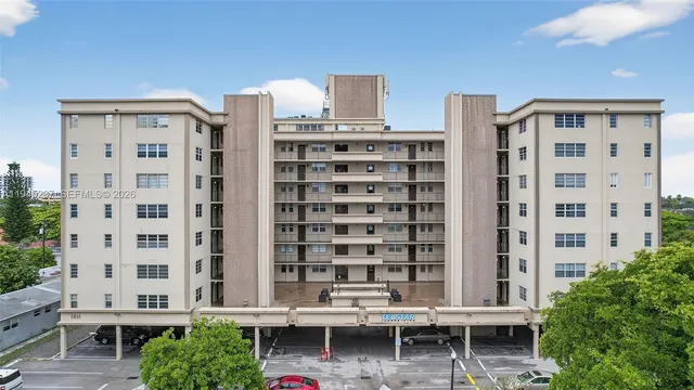a view of a city with tall buildings