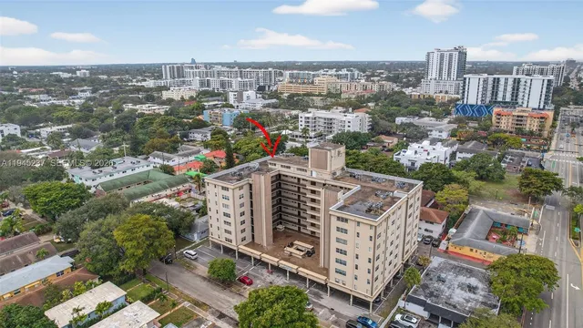 an aerial view of city