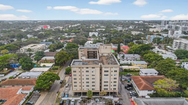 an aerial view of city