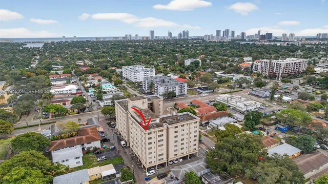 an aerial view of city
