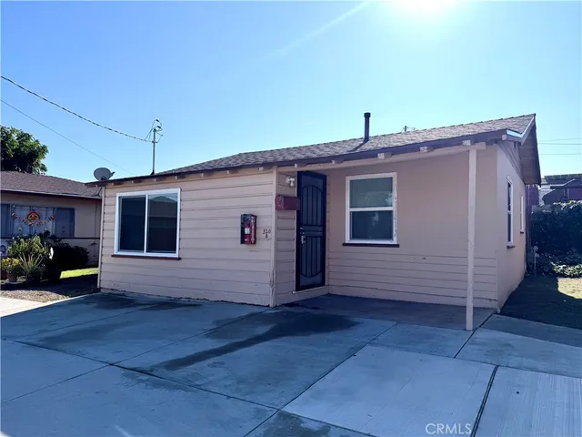 a view of a house with a patio