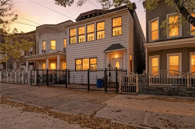 a front view of a house