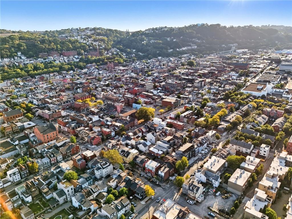 1824 Fox Way Pittsburgh, PA 15203 - Photo 48 of 49 an aerial view of residential houses with city and mountain view