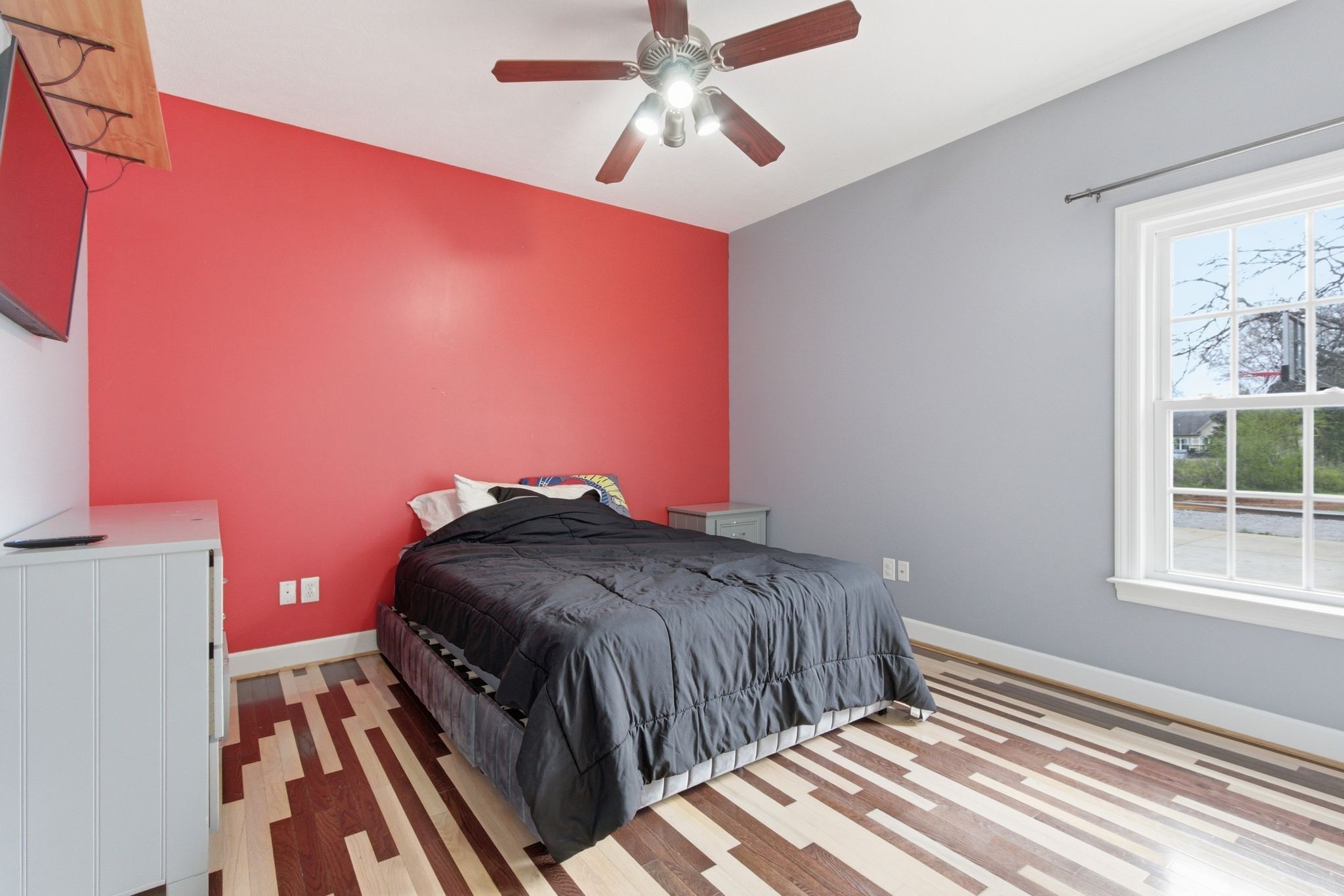 2320 Snake Town Road Chapel Hill, TN 37034 - Photo 29 of 48 a bedroom with a bed and wooden floor