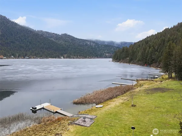 a view of lake view and mountain