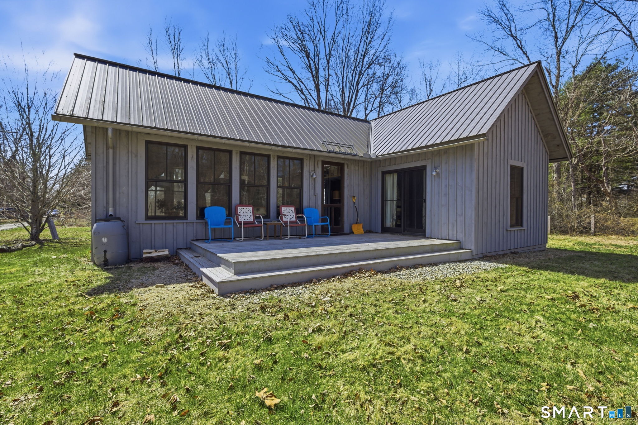 126 Beaver Brook Road Lyme, CT 06371 - Photo 6 of 37 Rear sitting deck offers privacy