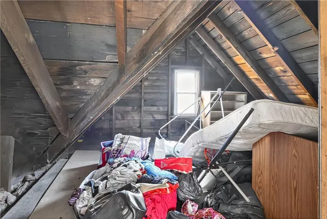 a view of a hallway with entryway