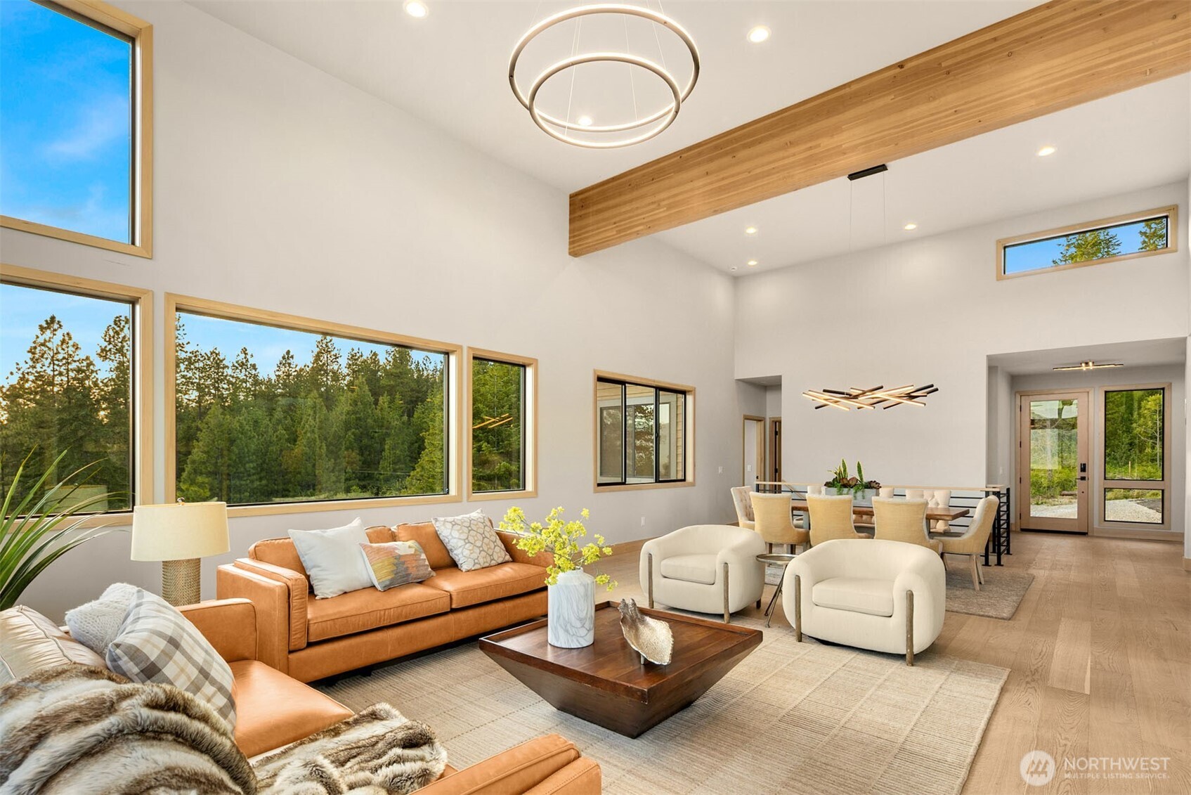 1721 Forest Ridge Drive Cle Elum, WA 98922 - Photo 19 of 33 a living room with furniture and a large window